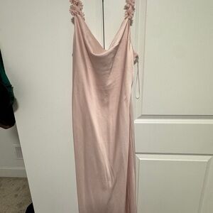 Chic Backless Pink Dress